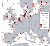 Répartition des activités de transport et logistique par type d'activité dans les places portuaires européennes