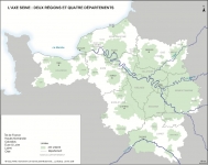 L'Axe Seine : Deux région et quatre département