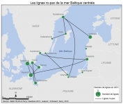 Les lignes ro-pax de la mer Baltique centrale