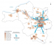 La connexion de l'Île-de-France au réseau autoroutier Européen