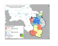  Différence de tarif entre le transport combiné barge / route et le mode routier pour l'import de conteneurs 20' Dry depuis le port fluvial de Gennevilliers