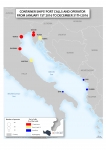 Mer Adriatique Port d'escales des portes conteneurs et opérateurs en 2016