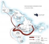 Zones d'origines des importations des marchandises conteneurisées  au port du Havre en 2019