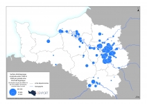 Construction d'entrepôts entre 1995 et 2020 par grandes zones d'activités logistiques