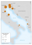 Nombre d'escales de porte-conteneurs en Adriatique en 2020